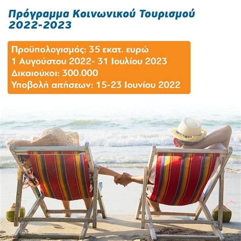 προγραμμα κοινωνικου τουρισμου 2023 2024