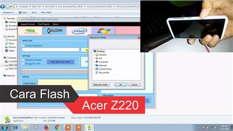 Cara Flash Acer Z220