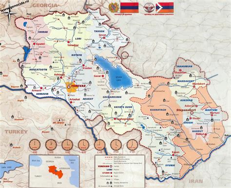 вірменія на карті