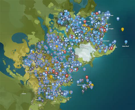 геншин импакт интерактивная карта