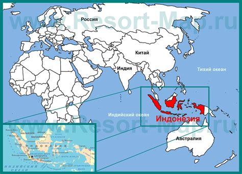 индонезия на карте мира