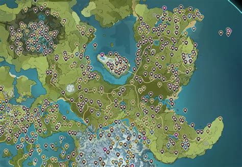 интерактивная карта сундуков геншин