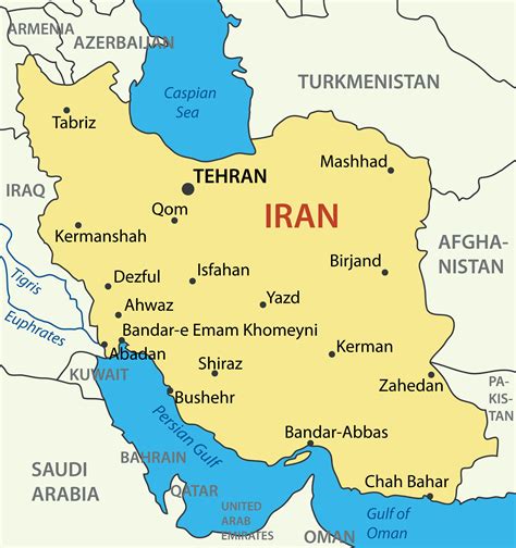 иран на карте