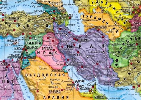 иран на карте мира на русском