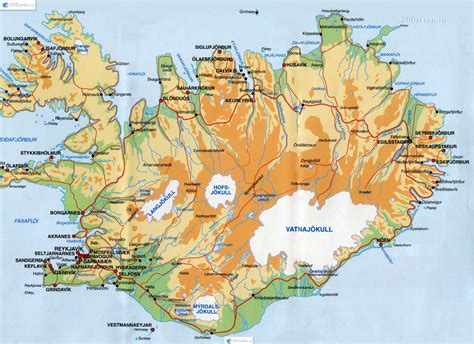 исландия карта мира