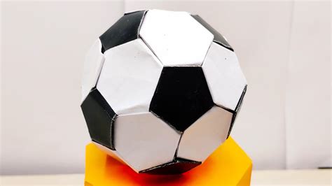 как сделать футбольный мяч из бумаги