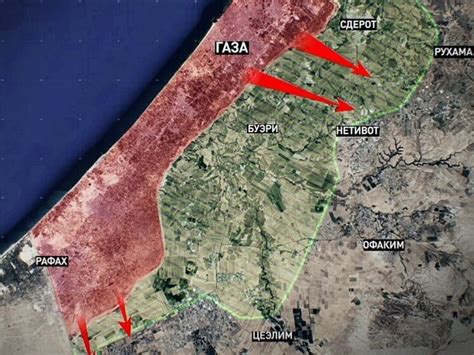 карта войны в израиле