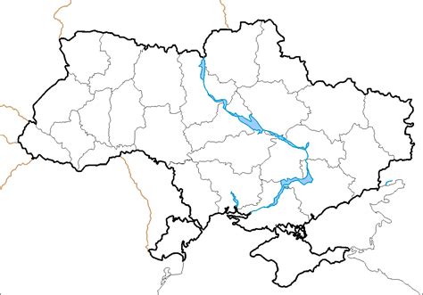 карта україни без областей