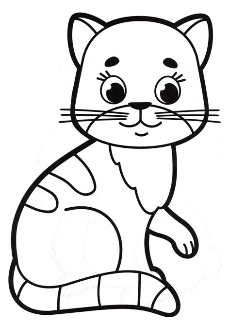 кошка рисунок для детей