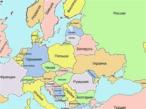 країни європи що мають приморське розміщення