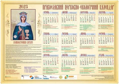 новий церковний календар свят 2023