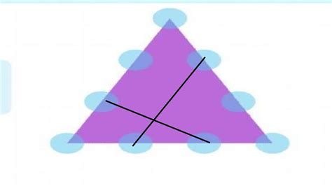 разрежь треугольник двумя разрезами на три четырёхугольника и треугольник