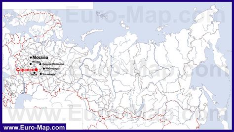 саранск на карте россии