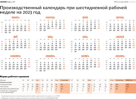 трудовой календарь 2023 рб