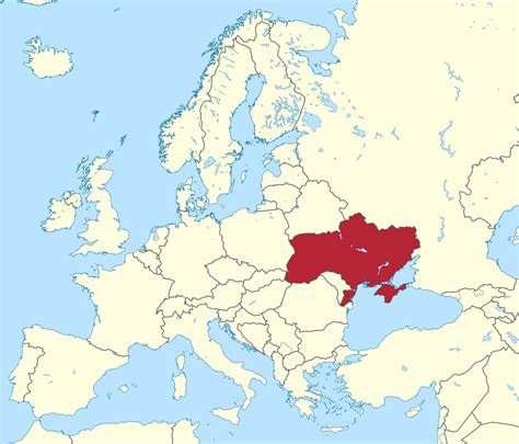 украина на карте европы