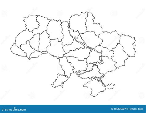 чорно біла карта україни