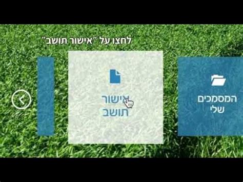 אישור תושב דימונה מקוון