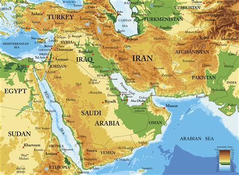 כמה מדינות יש במזרח התיכון
