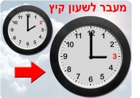 מתי מזיזים את השעון