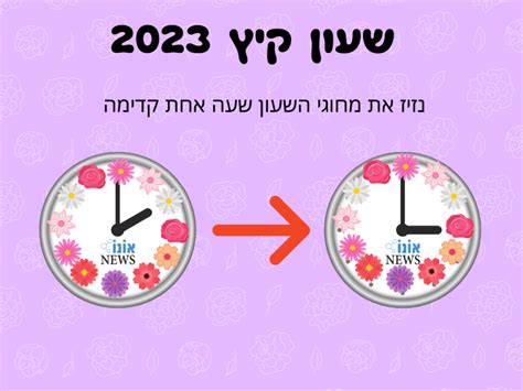 מתי שעון קיץ 2023