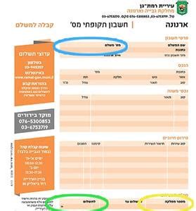 עיריית רמת גן תשלום ארנונה