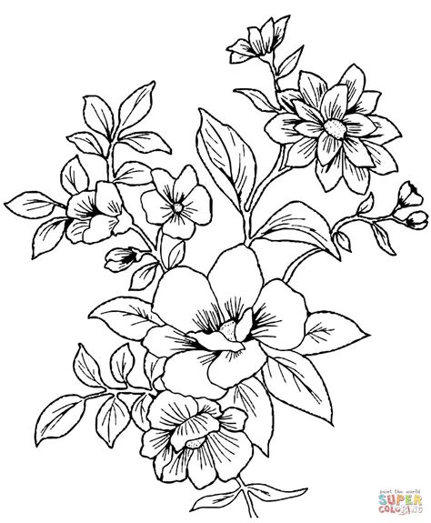 ציור של פרחים להדפסה