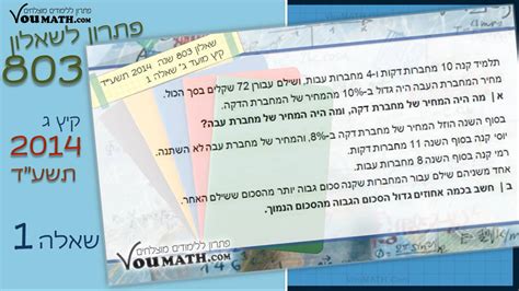 קיץ תשעד 2014 מועד ג 4 יחל