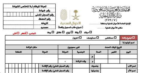 استخراج شهادة ميلاد لغير السعوديين