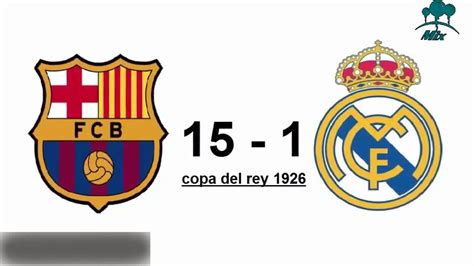 اكبر نتيجة بين برشلونة وريال مدريد 15-1
