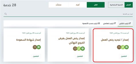 الاستعلام عن رخصة العمل برقم الاقامة