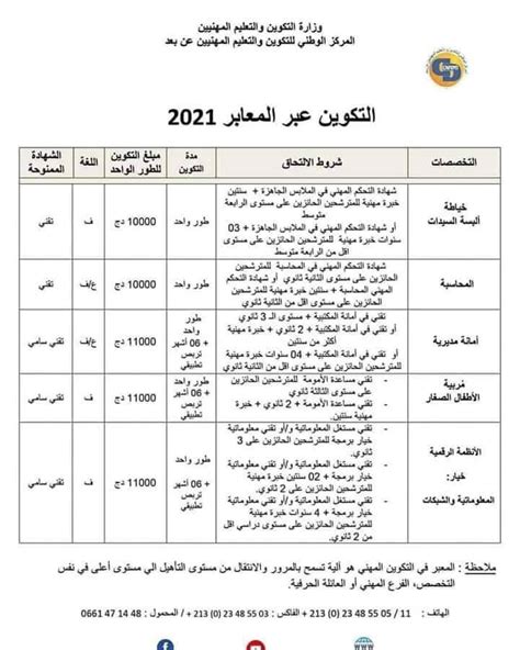 التسجيل في التكوين المهني عن بعد 2023