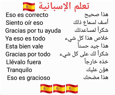 اللغة الاسبانية مترجمة بالعربية
