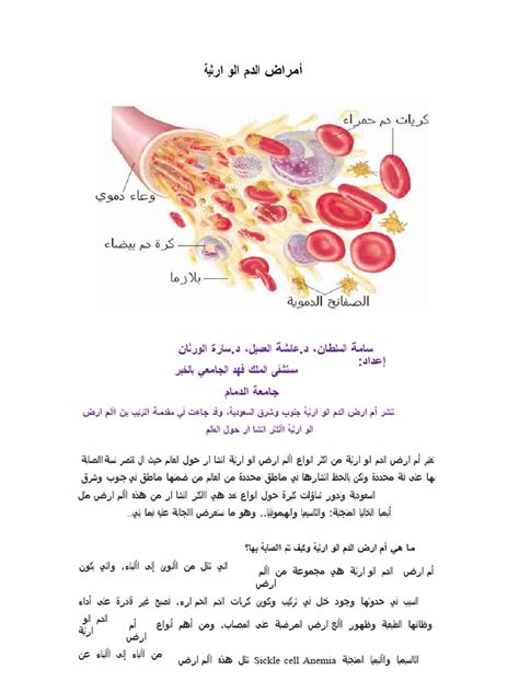 بحث عن أمراض الدم pdf