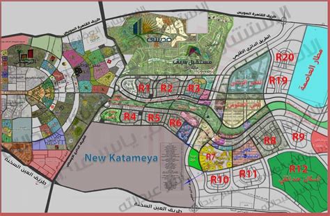 خريطة العاصمة الادارية الجديدة