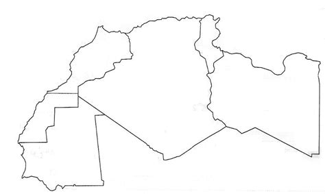 خريطة المغرب الاسلامي صماء