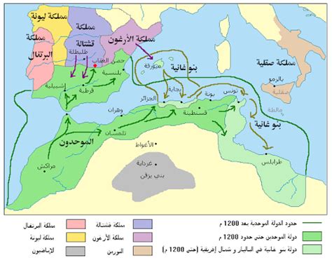 خريطة بلاد المغرب الاسلامي