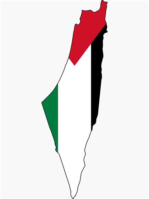 خريطة دولة فلسطين مفرغة