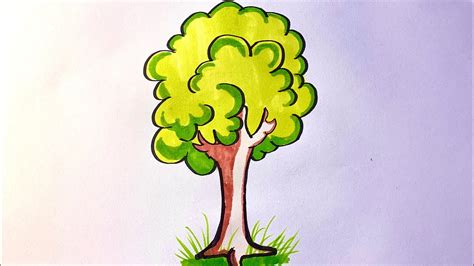 خطوات لتعلم كيفية رسم الشجرة