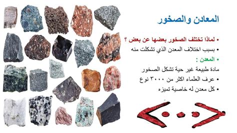 كيف تختلف الصخور عن المعادن؟