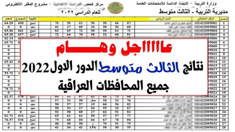 نتائج الثالث متوسط 2023 في مصر