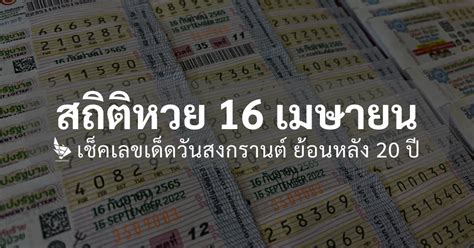 หวย ย้อน หลัง 16 กุมภาพันธ์