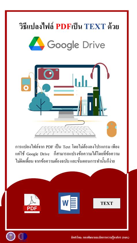 แปลง ไฟล์ pdf ด้วย google drive