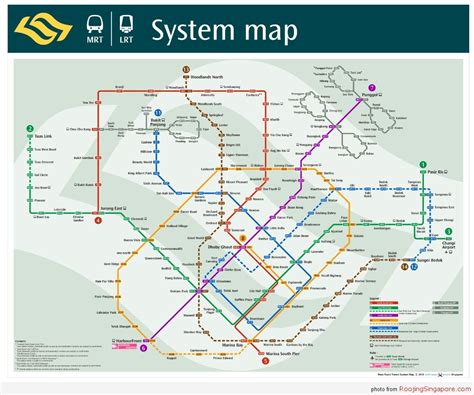 แผนที่ mrt สิงคโปร์ 2023