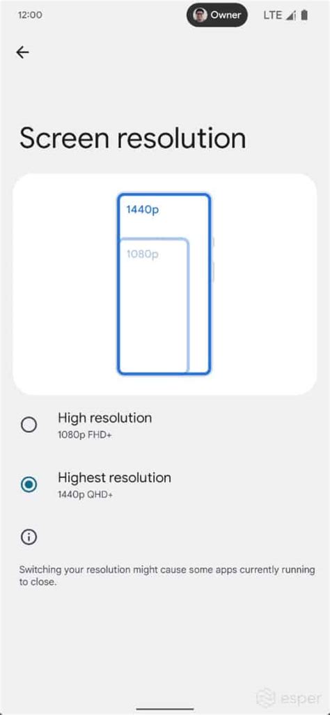 ‘Screen resolution’ setting seems to be coming to Android 13