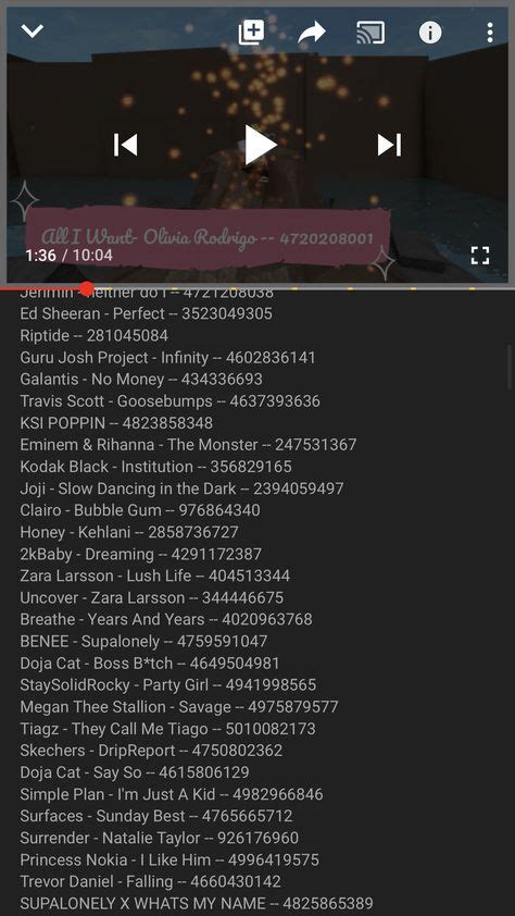 ⁣ Roblox ID - Roblox Music Codes - Pinterest