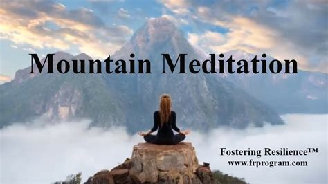 Mountain Meditation and Mindfulness