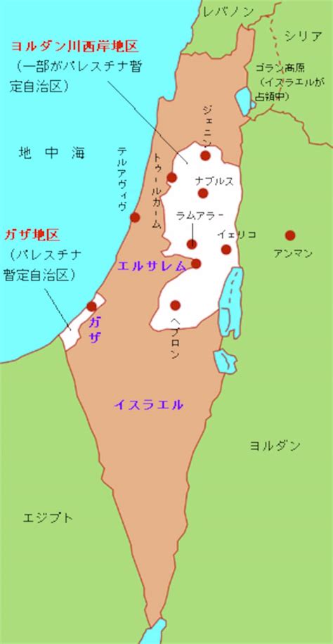 イラン イスラエル 地図