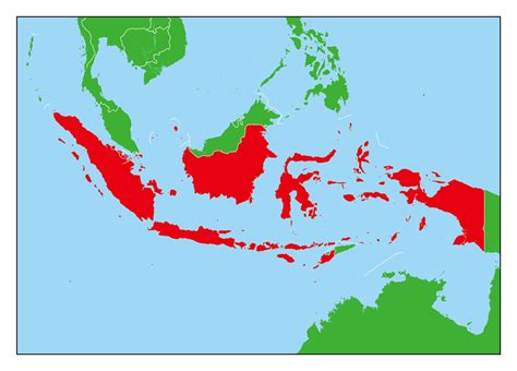 インドネシア、地図