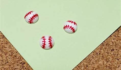 野球ボール ネイルパーツ 野球ボールパーツ 直径 5mm/6mm/7mm (1セット3個入り) EILAORTO'S GALLERY