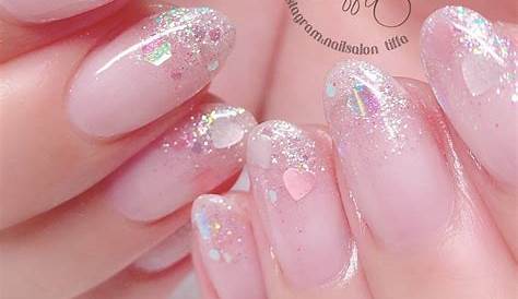 🎀Customer nail ♡・・MIX Pink lame and heart holo♥️ Kiranran♡・・ Pink nail